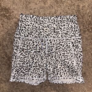 Cheetah biker shorts